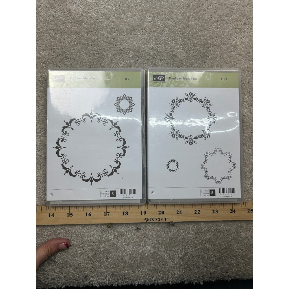 Stampin Up Daydream Medallions 126467 Clear Mount Rubber Stamp Set 5pc